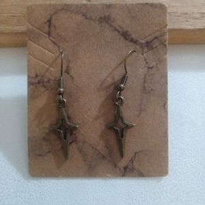 Bronze Star-Shaped Earrings
